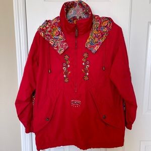 POWDERHORN Vintage Women’s Lightweight Pullover Jacket size 12